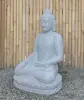  Product image 3 of the product “Seated Buddha made of Riverstone in Bhumisparsha - gesture of touching the earth. 83cm height. ”
